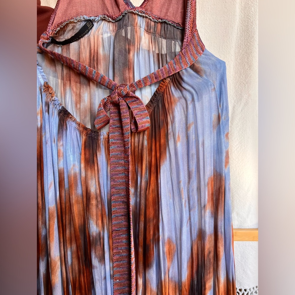 Zara Woman Multicolor Knit Halter Dress — Pink & Rust Ombre - Picture 3 of 6